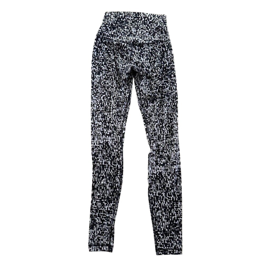 Lululemon Align Pant 28"‎ Urban Block Ice Grey Black Leggings size 4 - Picture 2 of 3